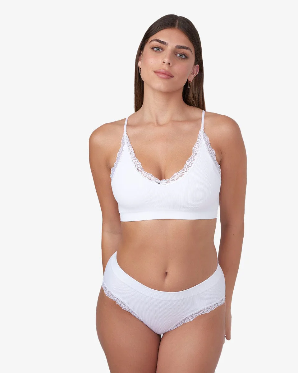 ברלט ריב סימלס בשילוב תחרה  עם קאפ נשלף - Image 4