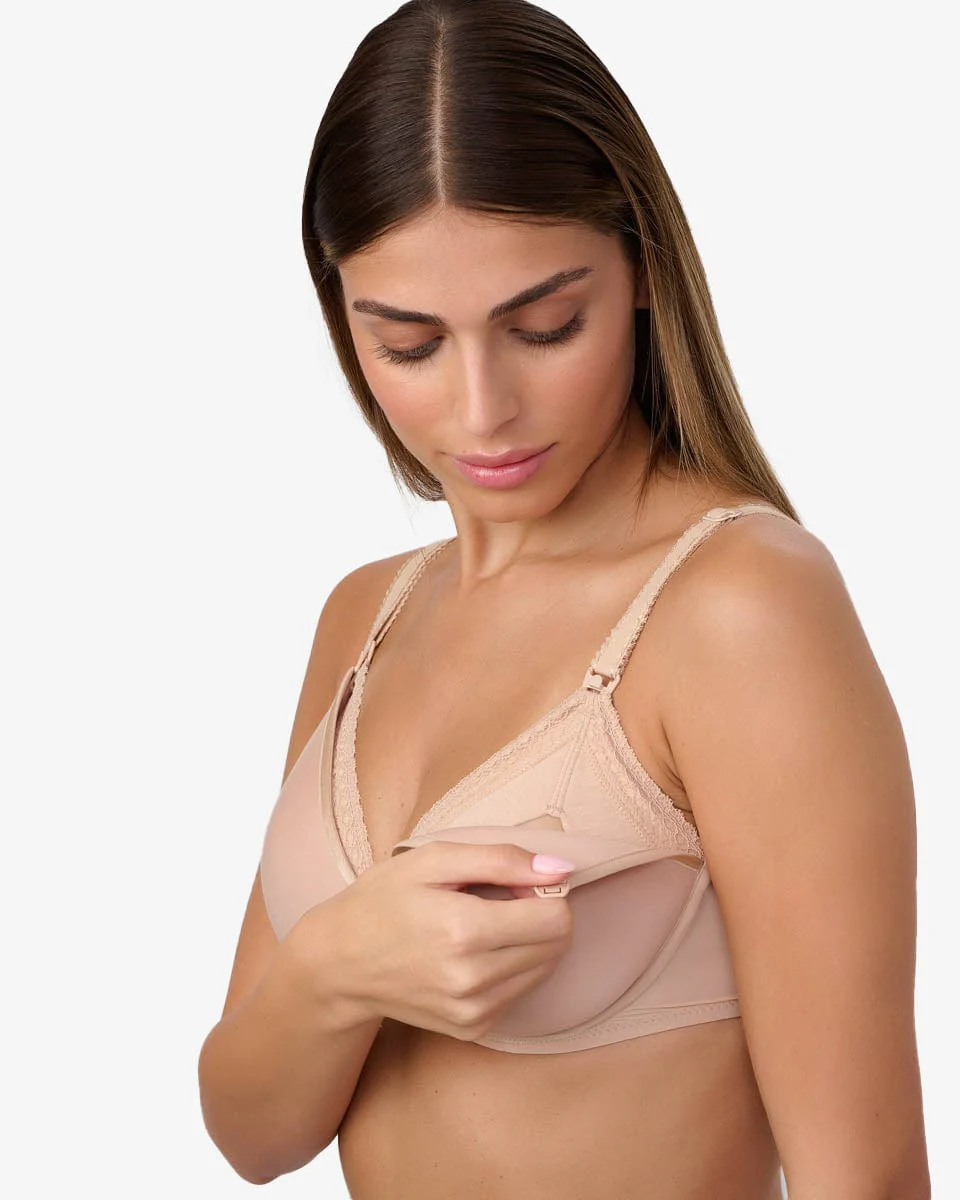 חזיית הנקה מריפוד ספייסר קל  עם ברזלים - Image 2