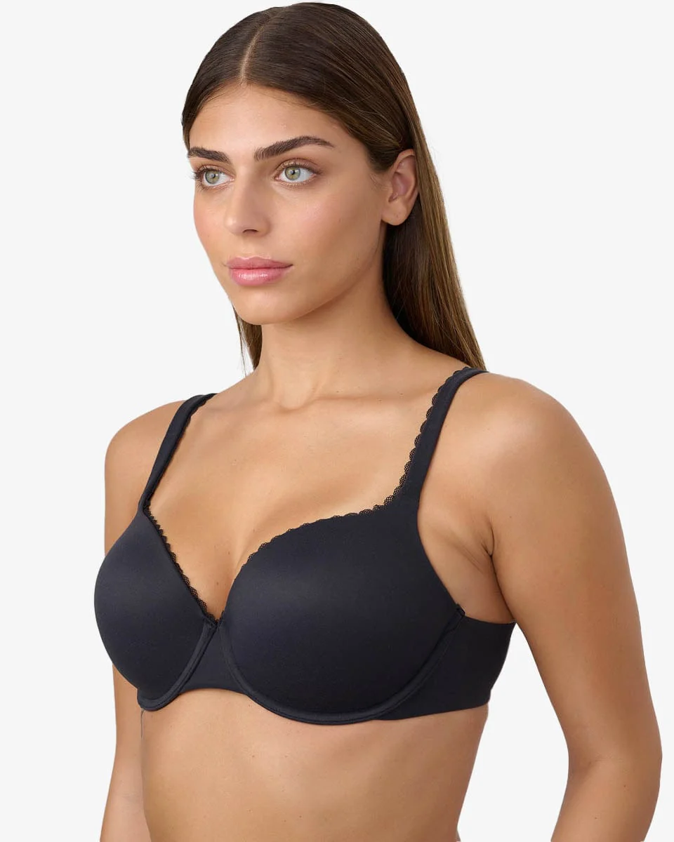 חזייה מרופדת בייסיק עם ברזלים מבדים רכים - Image 2