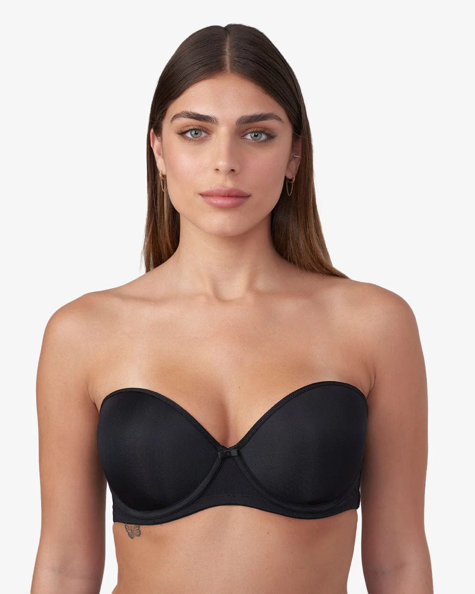 חזיית סטרפלס  מרופדת עם ברזלים - Image 4