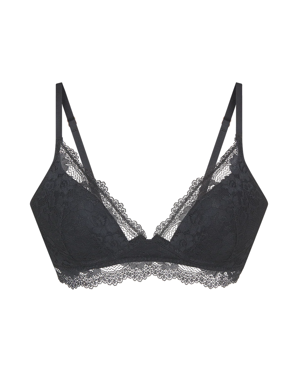 חזיית פוש אפ מתחרה רומנטית - BLACK - Image 6
