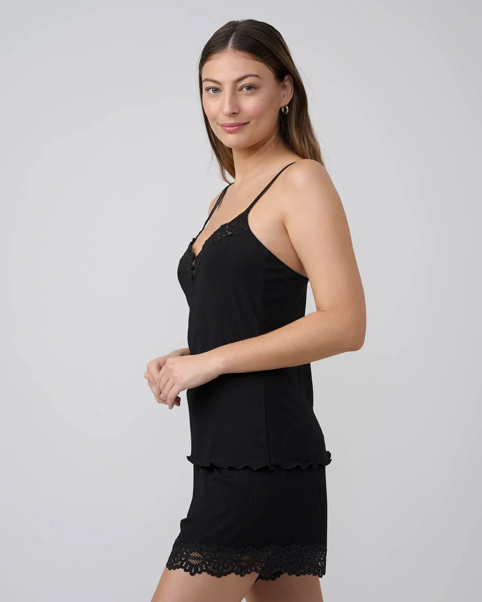 סט בייבידול כותנה מודל ריב בשילוב תחרה - Image 3