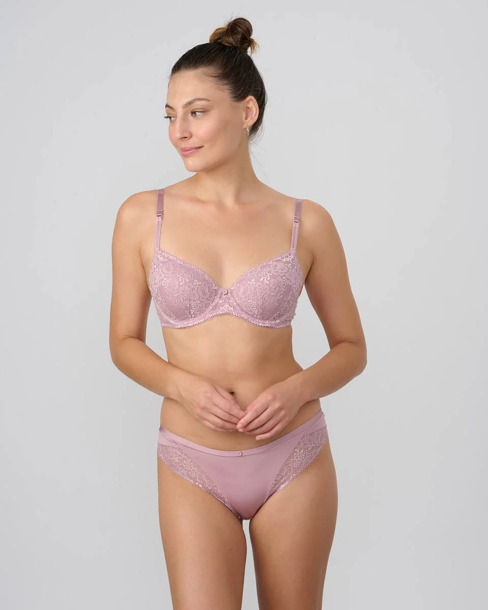 תחתון ברזילאי ממיקרו בשילוב תחרה - Image 4